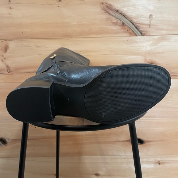 Michel Kors Black Leather Hamilton Riding Boots Size 9.5 - Picture 15 of 17